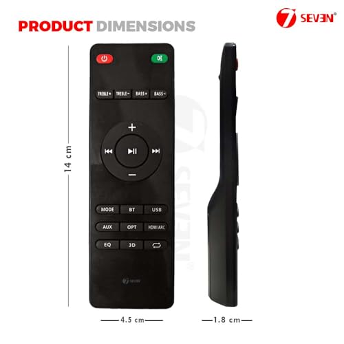 Image of 7SEVEN Compatible with Boat Remote Control Suitable for Aavante Bar 1190 1198 1600D /1650D 1680D 1800 Models Soundbar Subwoofer Music System Remote Controller