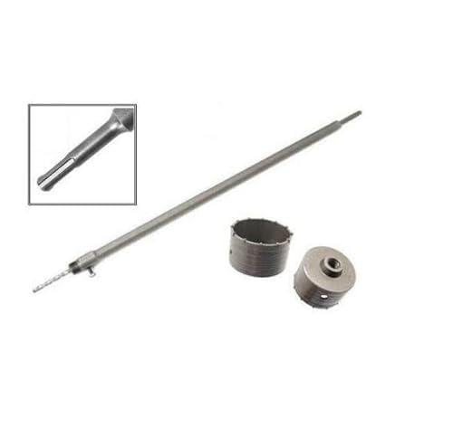 FRESA A TAZZA MM 120 CAROTATRICE CON ASTA SDS MAX 650 MM CEMENTO MURO MATTONI