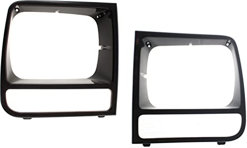 Garage-Pro Headlight Door SET Compatible with Jeep Cherokee 1998-2001 Driver and Passenger Side, Primed