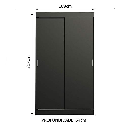 Guarda-Roupa Solteiro Madesa Tokio 2 Portas de Correr 2 Gavetas