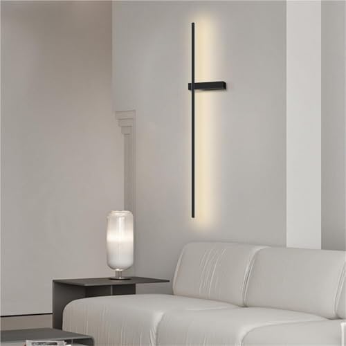 Aplique de pared lineal LED para sala de estar con tira larga regulable de aluminio 6