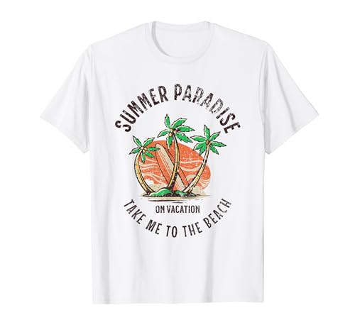 Vacances d'été, plage, vacances, surf, hommes et femmes T-Shirt