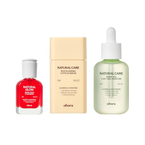 ohora ���� �w��P�A�Z�b�g WaterSyrup Strawberry SET-172-J-01-A/�I�z�[�� �l�C���P�A �l�C�� �� �⋭ �ی� �L���[�e�B�N���Z���� �l�C���N���[�� �W�F���l�C�� �����[�o�[ �W�F���l�C�� �g�b�v�R�[�g