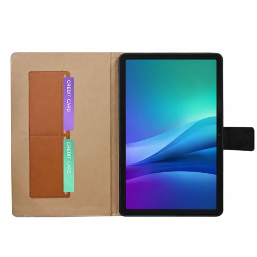 Image of M Cart Flip Cover Case for Ai+ Pulse Tab 10.95 Inch Leather Case Cover Dark Brown
