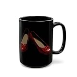 Ruby Slippers with wizard saying, Black (11oz, 15oz)