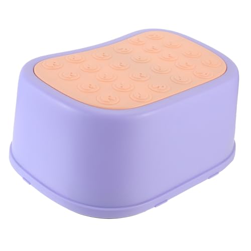 SOLUSTRE Slip Toilet Step Stool Heavy Duty Plastic Footstool for Safe Squatting Design for Bathroom Kitchen and Home Use