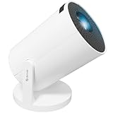 DENVER PR-1500 Mini Beamer, LED Projektor mit 120 ANSI Lumen, Unterstützt HD 720p, HDMI, USB & Bluetooth, Tragbarer Heimkino Projektor bis 120 Zoll, Kompakter Video Projektor für Filme & Gaming