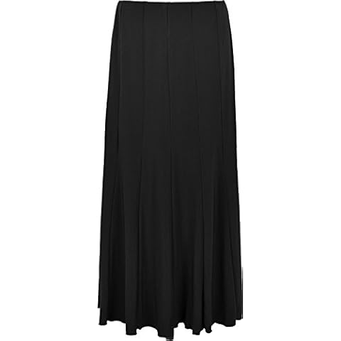Womens Long Skirt with Inside Lining Panel Flare Skirts (XX-Large, Black) Cover