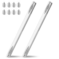 prota Vierkantstift 8mm x150mm Türgriff Spindelstange, 2 Stück Drückerstift Eisen Vierkantstift, Befestigungsstift Türgriff Stahl Spindelstange Massivstahl für Türklinke Innentür mit M6 Schraube