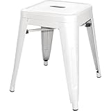 Bolero bistro Hocker aus Stahl weiß