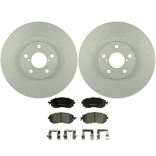 Replacement Front Brake Kit Vented 293mm Disc Rotora And Ceramic Pads Compati...