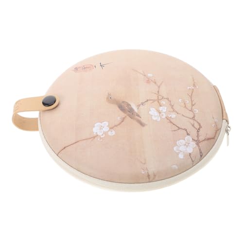 JECOMPRIS Pu Tea Cake Storage Bag Portable Round Organizer for Loose Leaf Tea Practical Packing Case to Preserve Freshness and for Travel and Home Use