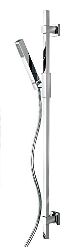 Ensemble barre de douche Spirella Cube finition chrome éclatant 95cm - 2