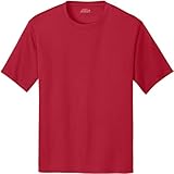 Joe's USA All Sport Dry-Fit Performance UPF 50 Athletic Performance Tee-XL-Red