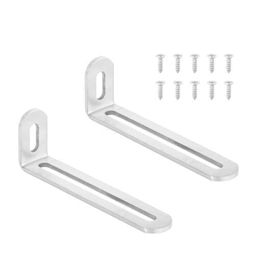 �X�e�����X�����߉\90�xL���^�R�[�i�[�u���P�b�g - �ؐ��I��Ƌ�ɍœK�ȍ��ϋv(Silver 98mm 2pcs)