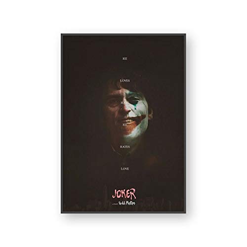 T-YIFUZX DIY Pintar por números Sin Marco Joker Wall Art Wall Movie Joker Joaquin para Aprender a impermeabilizar 40x60cm 40x50cm