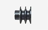 Rueda de la polea de la correa con un dia de doble ranura de 13 mm.55mm FITS para el motor de gas de 168F / 170F / GX200 Salida de 20 mm utilizada para la bomba / cortador de agua, etc.