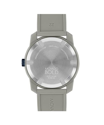 Movado Bold TR90 Ultra Modern Watch for Men and Women - Swiss Quartz 3H Movement, Leather Strap - Water Resistant 3ATM/30 Meters - Sporty Style Wristwatch for Everyone - 42mm3