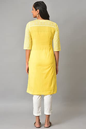 Image of Aurelia Women Cotton Regular Fit Regular Kurta