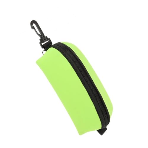 mioosho Diving Case Diving Glasses Storage Box Diving Protective Container Diving Goggles Bag Carrying Case with Clip, Green, 20x9.50cm, As Picture Shows