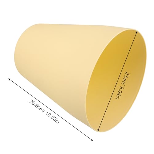 Caneca de basura plástica amarilla 10 L para baño y cocina miniatura 2
