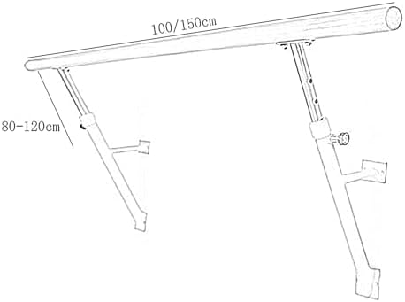 Adjustable Ballet Pole for Home Workouts, 80-120cm Portable Dance Bar for Kids & Adults, Fitness Equipment for Stretching & Dance Training