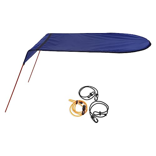 Upgraded Model Canoe Kayak Sun Shade Canopy, Waterproof and UV Protection Awning Top Cover, 110cm Height Ripstop Sun Protection Rowing Boat Umbrella, Folding Kit with Installation(6colors-5