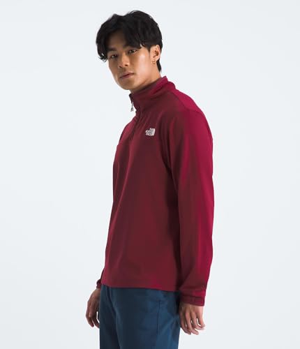 Image of THE NORTH FACE mens Cedar Trail Grid Fleece Quarter Zip Jacket | Cold Weather Top With Durable, Reinforced Bindings