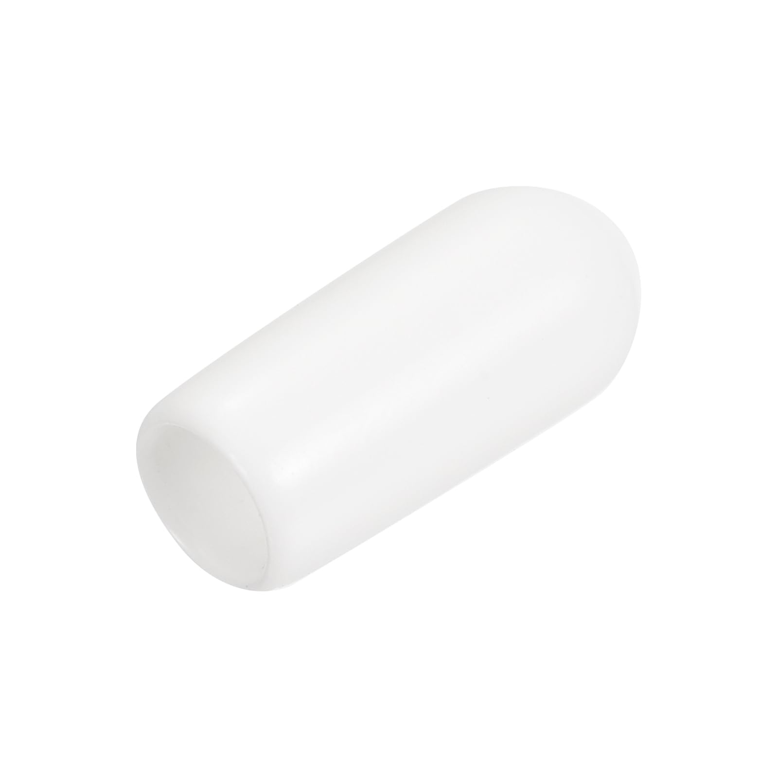uxcell 20pcs Rubber End Caps 5.5mm ID Vinyl Round End Cap Cover Screw Thread Protectors White