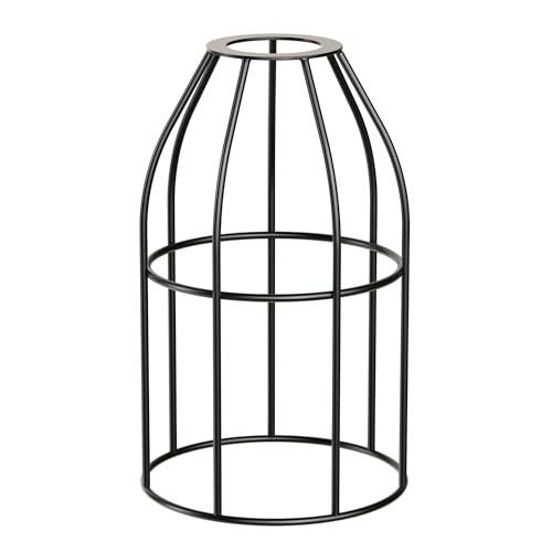 ledscom.de Käfig-Lampenschirm, schwarz, 122mm Ø