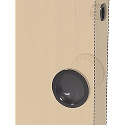 BricoShopping® - Juego de manijas para puerta interior de madera con compartimento deslizante, kit sin cerradura empotrada, gancho llave y trinquete ciego redondo punta de acero (redondo, S/cerradura,