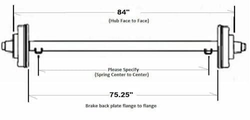 Everything for trailers, RVs and trucks and more - For Lippert Hybrid Trailer For Axle 8000# Bare For Axel For Beam 84