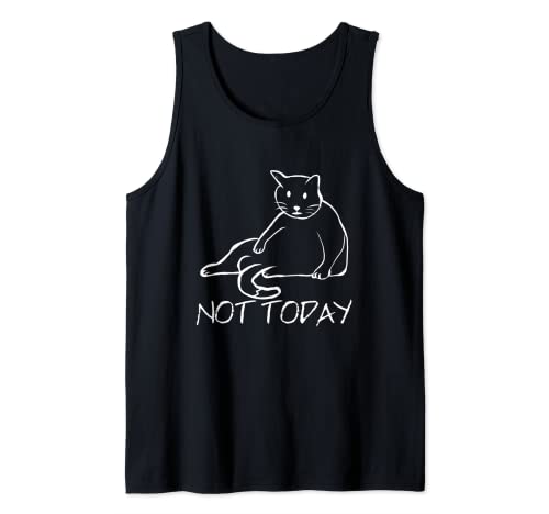 Gato - Gato perezoso - Not Today - Gato lindo divertido Camiseta sin Mangas