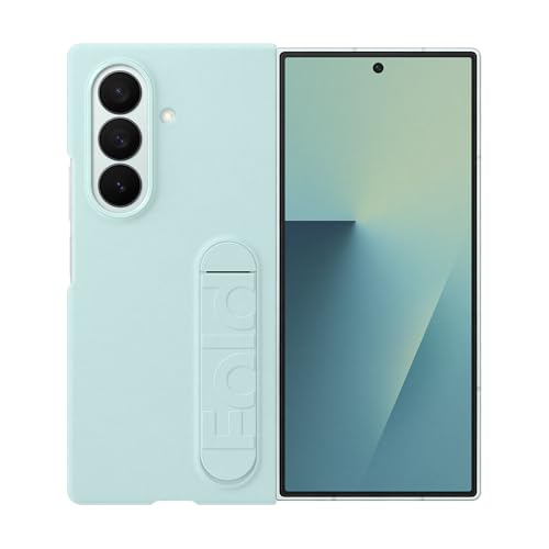 Samsung Funda de Silicona EF MF966 para Galaxy Z Fold7, Incluye Soporte para los Dedos, Silicona, antigolpes, Fina y Antideslizante, Color Verde