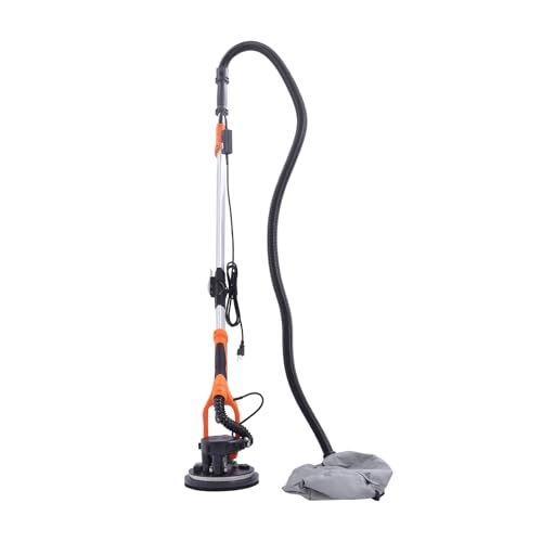 Electric Drywall Sander, 850W 110V Ceiling Walls Sanding Tool, 1300-2800RPM Six-Speed Adjustments Drywall Sander with Foldable Handle and LED Light for Home, Decoration Companies