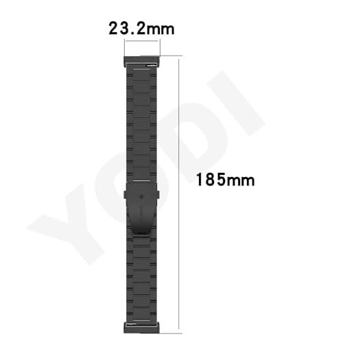 Image of YODI Watch Band Compatible with Fitbit Versa 4 / Fit bit Versa 3 / Fitbit Sense /Sense 2 Band, Soft Replacement Silicone Wristband for Women Flexible Waterproof Sport Watch Strap for Men Large