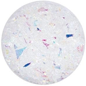 2 Oz Rainbow Dichroic Coarse Frit On Clear - 96 Coe