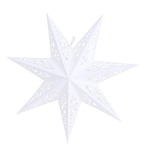 BESPORTBLE Hollow out Star Lantern Star Lampshade Decoration for Weddings Christmas Holiday Birthday Party Celebration Home Decor 45CM Style 2