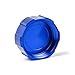 MOWOK For Suzuki GSX-R Gsxr 600 750 1000 GSX-R750 gsx-r600 gsx-r1000 Motorcycle Front Brake Fluid Reservoir Protection Cover and Reservoir cap sock Oil filler cap (Blue)