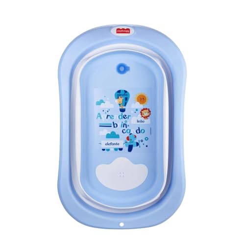 Banheira Retratil Azul Splish N' Splash Ideal para Crianças A partir 6 Meses Suporta Até 25Kg Multikids Baby - BB1242