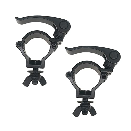 2 Pack 1.49-1.57 inch Lighting Truss Clamp Stage Light Clamps Heavy Duty 220 Lbs for DJ Lighting Par Lights Spot Lights