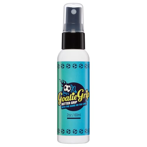 Goalie Grip Spray - Extra Grip for Soccer Goalie Gloves - Grip Spray for Goalkeeper Gloves - Soccer Gloves Grip Reinforcement - Better Grip for Soccer Goalie Gloves Youth - Soccer Accessories 2 oz