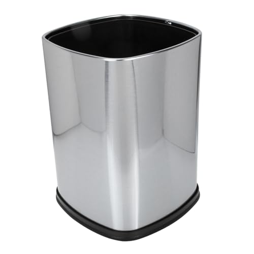 Poubelle acier inoxydable compacte et polyvalente pour cuisine