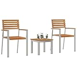 【Fatto in legno teak massello e acciaio per una durata nel tempo. Questa combinazione rende la struttura ancora più robusta e le dà un aspetto moderno che valorizza patii e giardini.