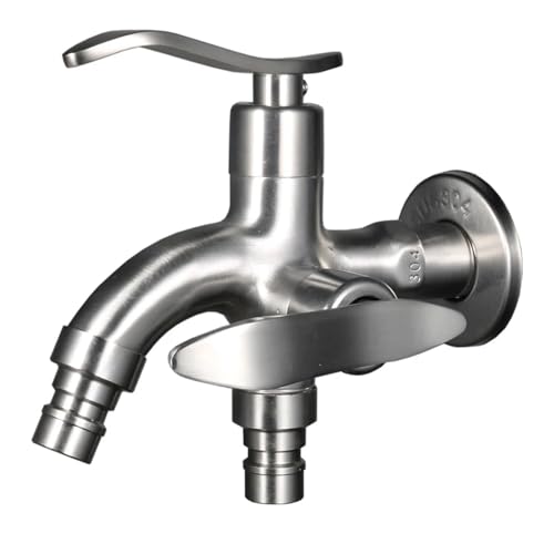 Robinet extérieur double sortie inox 304 fini les fuites de machine à laver