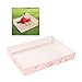 Stgfyxgs Cat Litter Tray for Travel and Indoor Use, Pink 35x25.5x5cm
