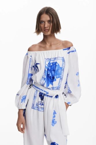 Mono blanco Desigual de diseño premium Támesis talla XS 3