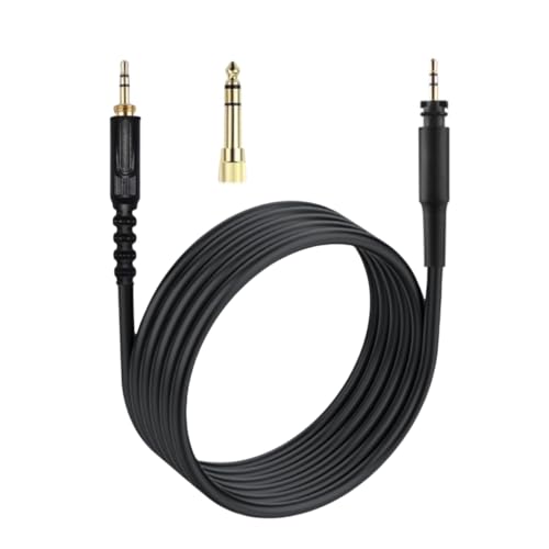 Cable de reemplazo para audífono 3.5mm a 2.5mm con conector 6.35mm miniatura 6