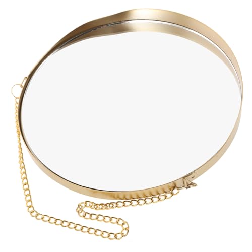 ウォールミラー かわいい部屋の装飾 導かれたミラー 丸い黒い鏡 バニティ 曇りのないシャワー ドア 家 吊り鏡 寮の化粧鏡 ぶら下げ理髪 浴室用の鏡 壁掛け鏡 鉄