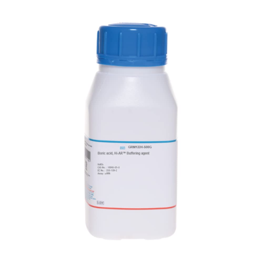 King Mariot Medical Equipments 500g Boric acid H3BO3, Hydrogen Borate, Boracic Acid, & Orthoboric Acid for Chemistry Biology Laboratory Experiments Education Demonstration